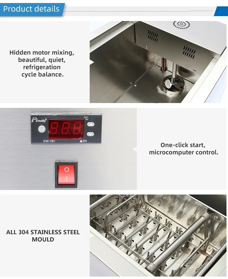 One Two Four Moulds Popsicle Machine Commercial Ice Lolly Making Machine Stick  Ice Popsicle Machine