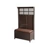 European style wooden entrance dressing table furniture
