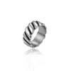 15867 xuping wholesale cheap black gun color elegant stainless steel men's ring