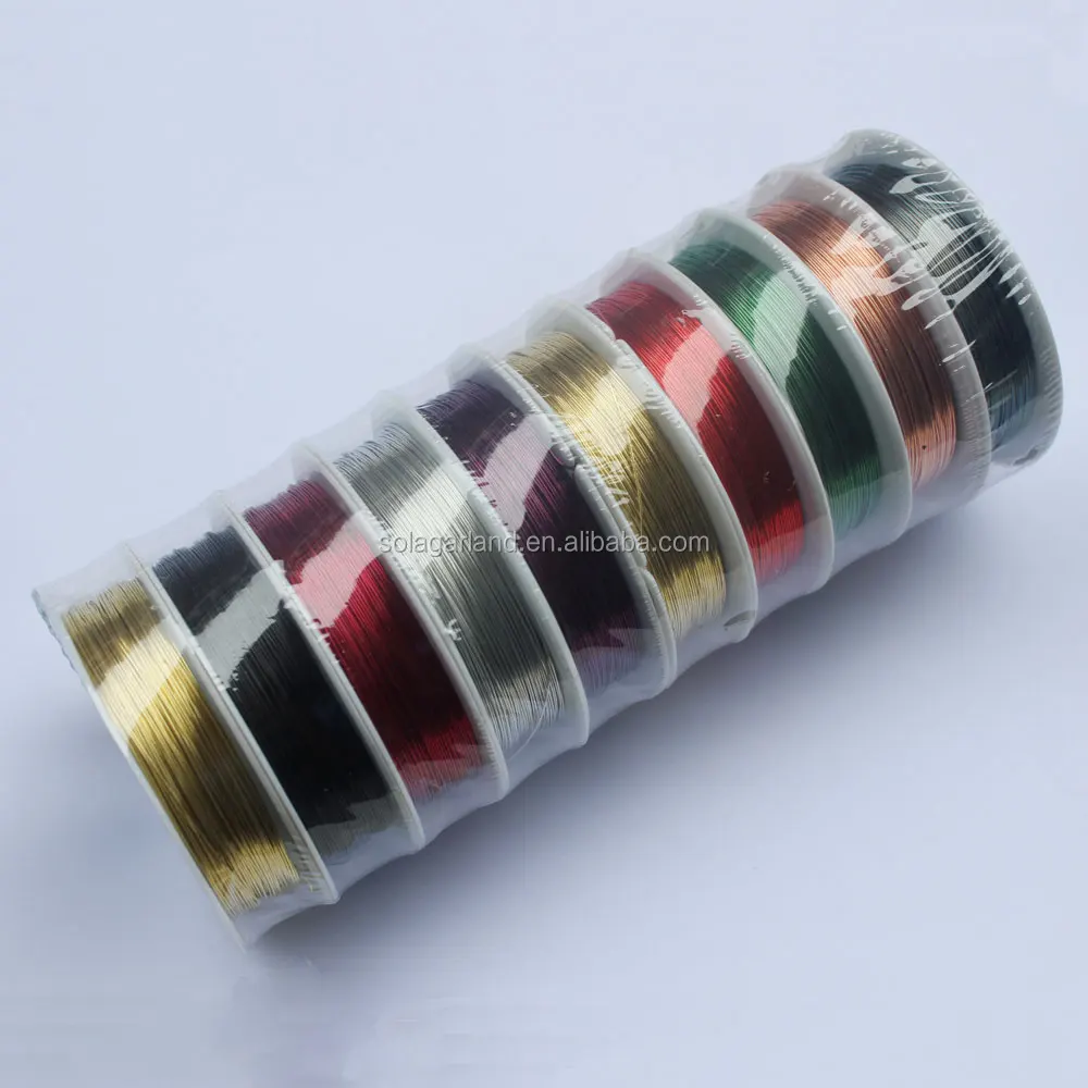 10 Rolls 0.3mm Golden Color Copper Wire Beding Jewelry Wire For Jewelry Making DIY