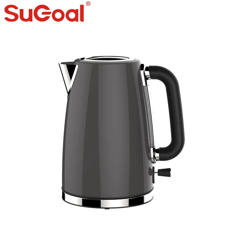 Newest Design Wooden Handle 1.7l Electric Kettle Ss304 Different Color