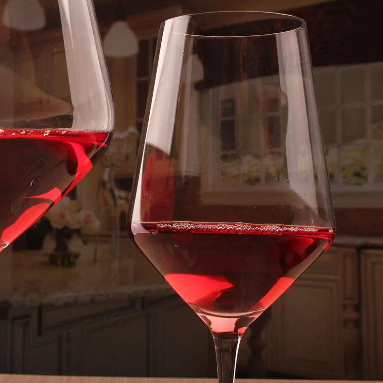 Personalized Wine Glass Goblet Thick Long Stem Polish Wine Glasses