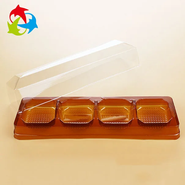 Disposable Food Clear Plastic Biscuit Divided Tray With Lid Buy Biscuit Plastic Tray,Clear
