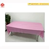 54*108" home use disposable plain color weddings burlap plastic table cloth custom table cover plastic material tablecloth