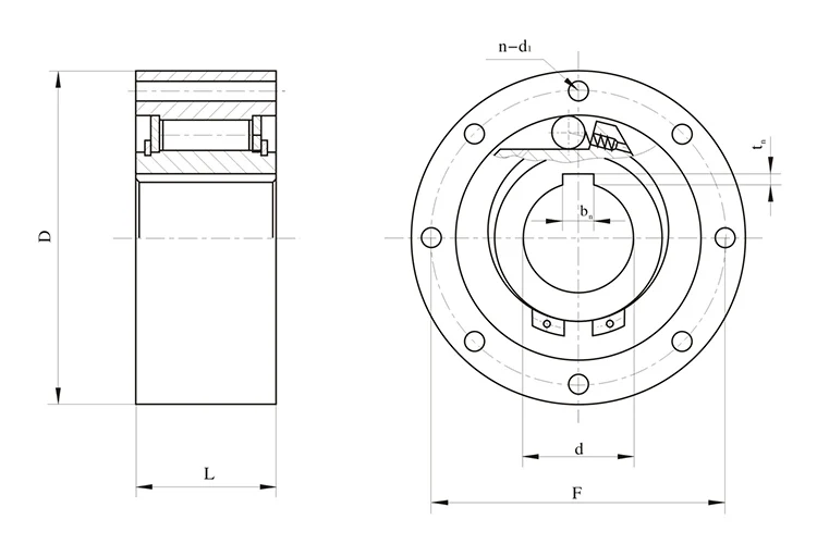 AA55 Freewheel Clutch One Way Bearing