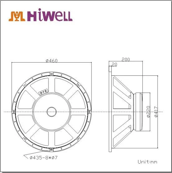 diameter box speaker 18 inch