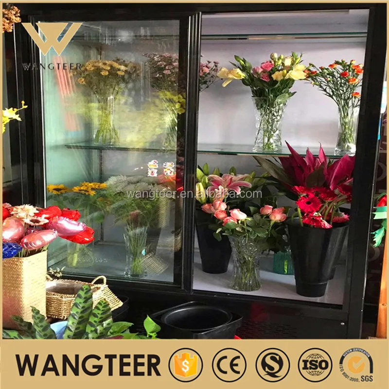 Refrigerador De Flores Con Soporte De Exhibición Para Congelador
