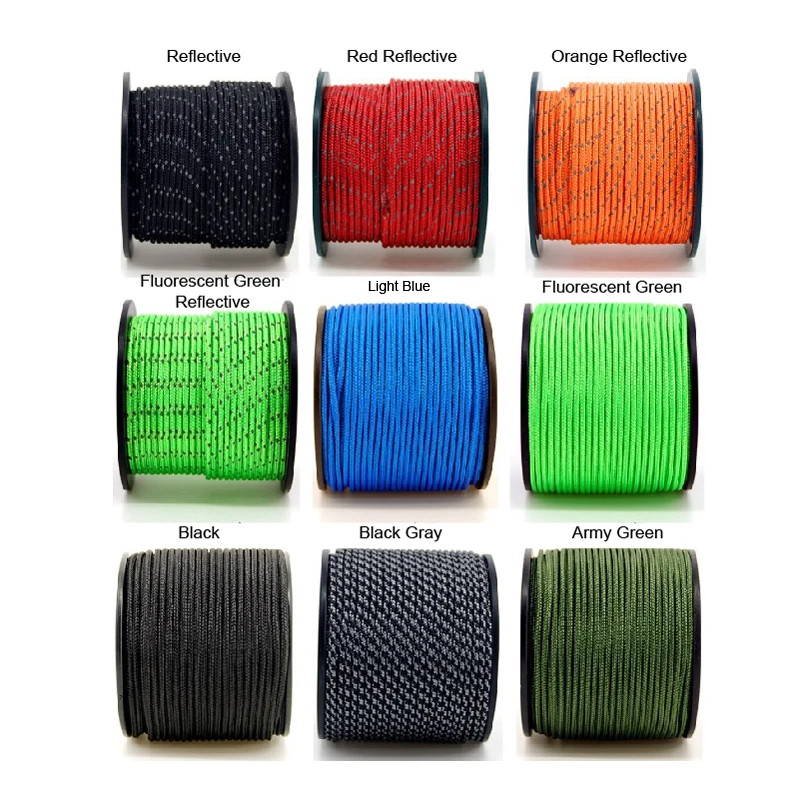 2mm Wholesale Emergency Outdoor Hiking 95lbs Paracord Buy Spool
