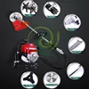 Multi function garden tools 7in 1 with pump chain saw brush cutter