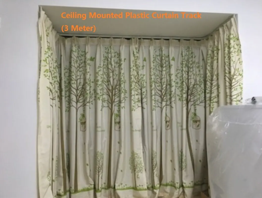 Curtain Track Curved Find Deals On Line Get Quotations Strong Bendable Plastic Curtain Track 3 Meters Straight Curved Ceiling