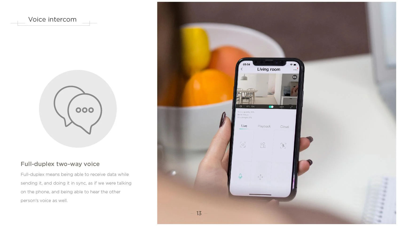 Full Duplex Audio Ring Doorbell Camera Android Ios App Control