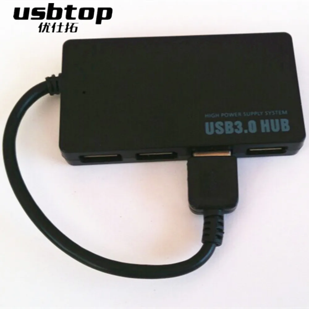 Portable 4 Ports USB Hub High Speed Splitter Adapter For PC Laptop Notebook New
