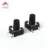 Manufacturer high quality and low price 4 direction rubber normally closed tact switch