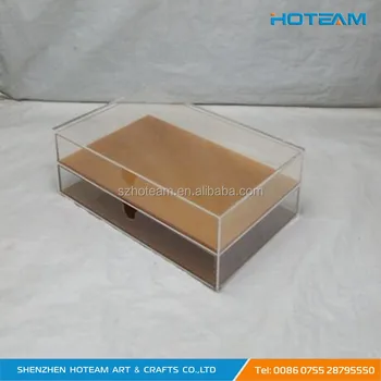 2 Layer Golden Printing Acrylic Flowers Packaging Box Buy