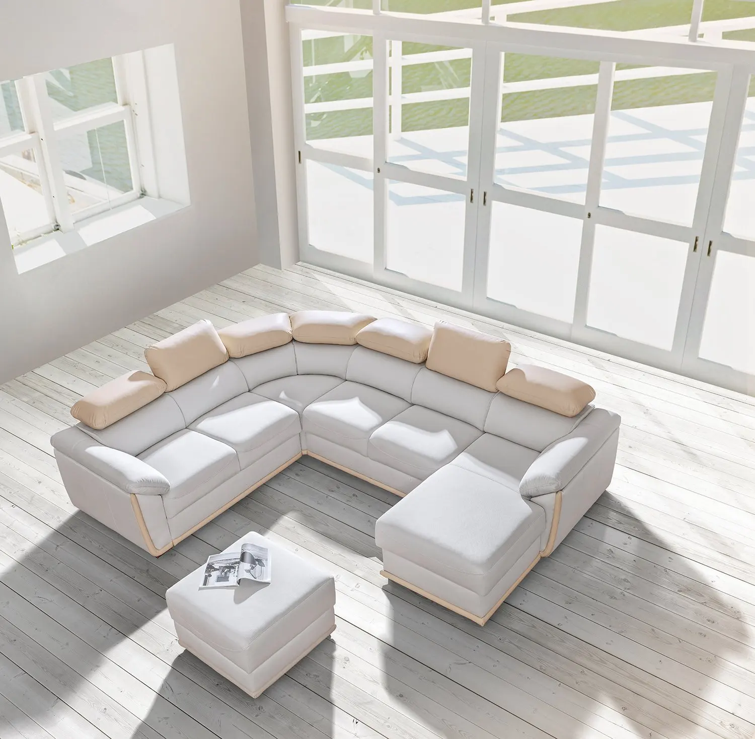 Best Corner Sofa Bed Find Deals On Line Get Quotations Cadiz Dolm08 Right Corner Sectional Sofa Bed White Beige