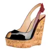 2019 fashion fancy wedge platform high heels sandals shoes for women