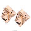 2018 trending products jewelry funky folded metal unique stud earrings