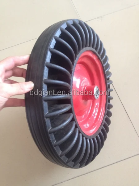 Wheel barrow Solid Rubber Wheels 3.50-8 with Special Shape