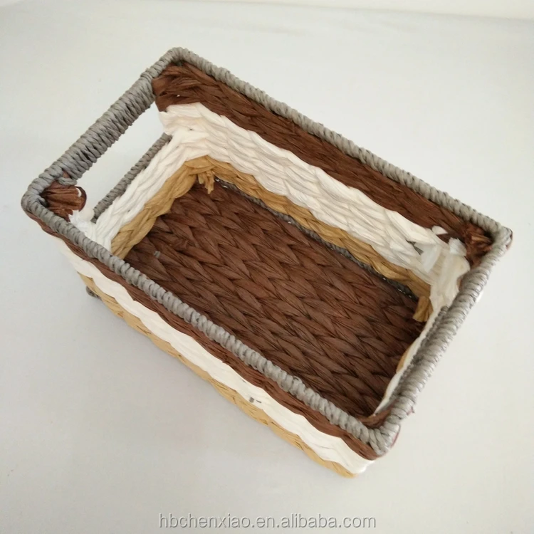 家庭存储和装饰塑料编织篮 - buy plastic weave basket,pvc woven