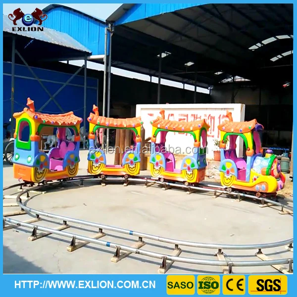 Hot Sale!! Kids And Adult Favorite Amusement Children Electric Track Train Rides For Sale
