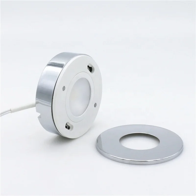 UL list 3 in 1 CCT dimmable led puck light with trim changeable