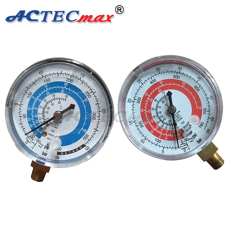AC Air Conditioner Manifold Gauge R134A R22 R410A Low&High Pressure Gauge 