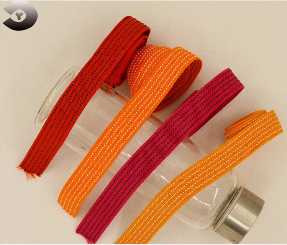 Eco Friendly High Tenacity Antiskid Rubber Silicone Thin Elastic Band