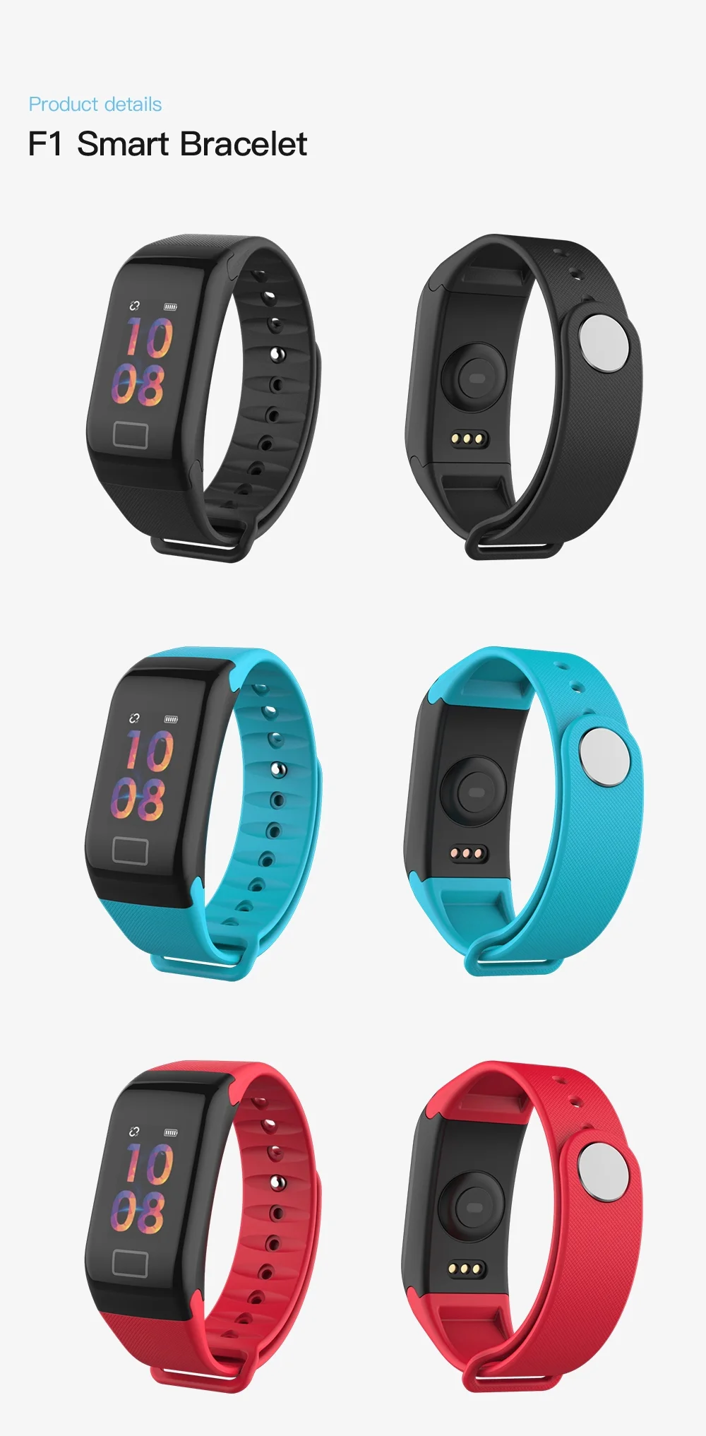 Amazon Hot Selling heart rate monitor smart wristband sleep monitor Smart band fitness tracker smart bracelet watch wristband