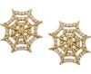 spider Cobweb Gold Plated Earring Castings Gold Studs