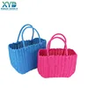 PP rope straw woven plastic vegetable storage basket bag