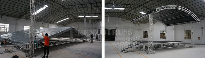 Cheap Wooden Mobile Aluminum Alloy Portable Stage Platform    