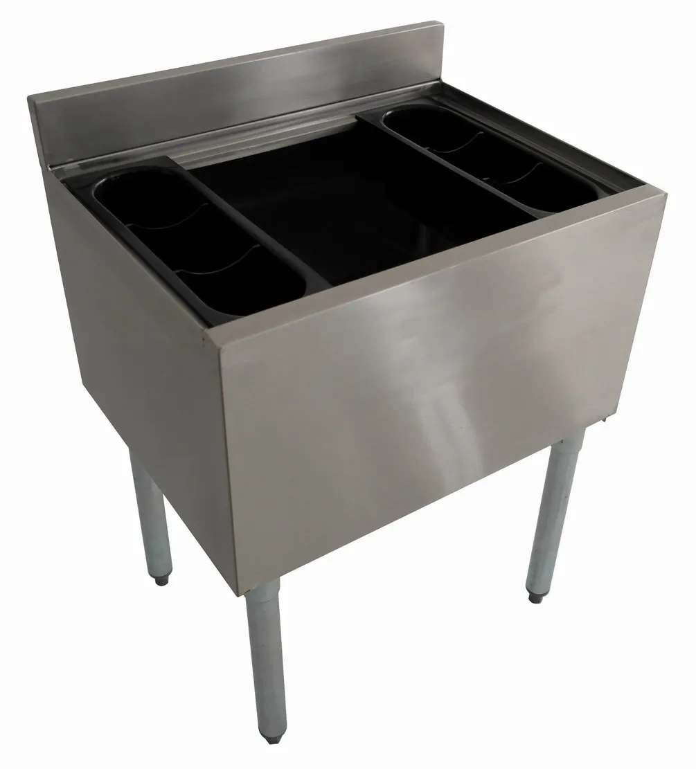 Nsf Approval Stainless Steel Drop In Ice Bin With Sliding Cover Buy