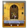 Kike Calvo Dance a Colombian professional ballet dancer in Cartagena peaking through a wood door Desk Clocks
