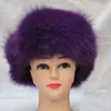 Woman and man Faux fox fur cap with tail/ Top quality Woman fake fur hats