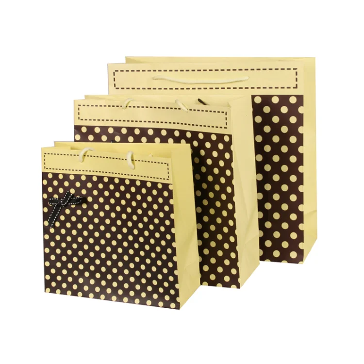 Fashionable Custom Mini Wedding Return Gift Bags Made By 180gsm White