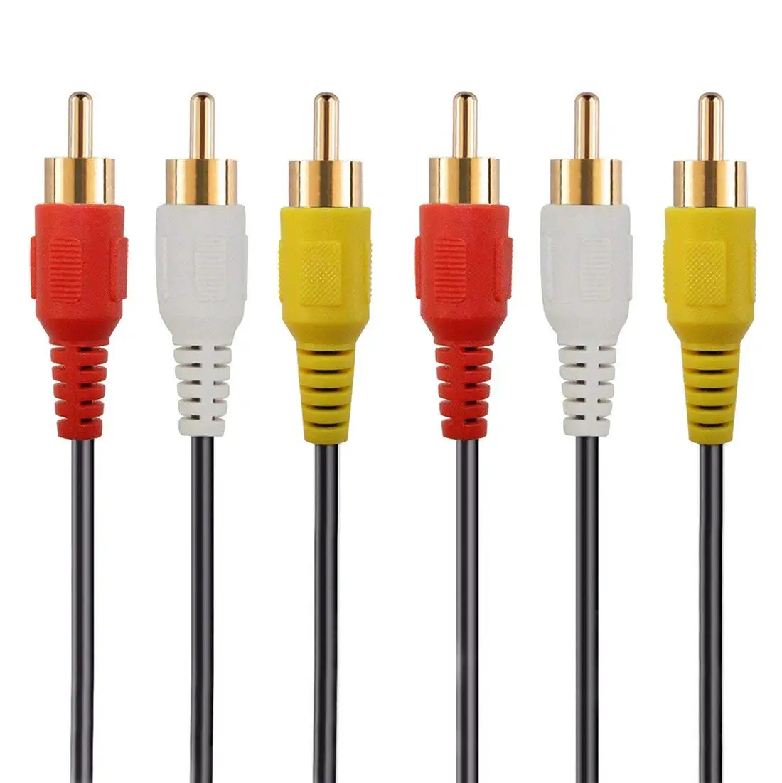 Buy 3RCA Cable 6ft, Tanbin 6Ft 3 RCA Cable Male to 3 RCA Male Stereo