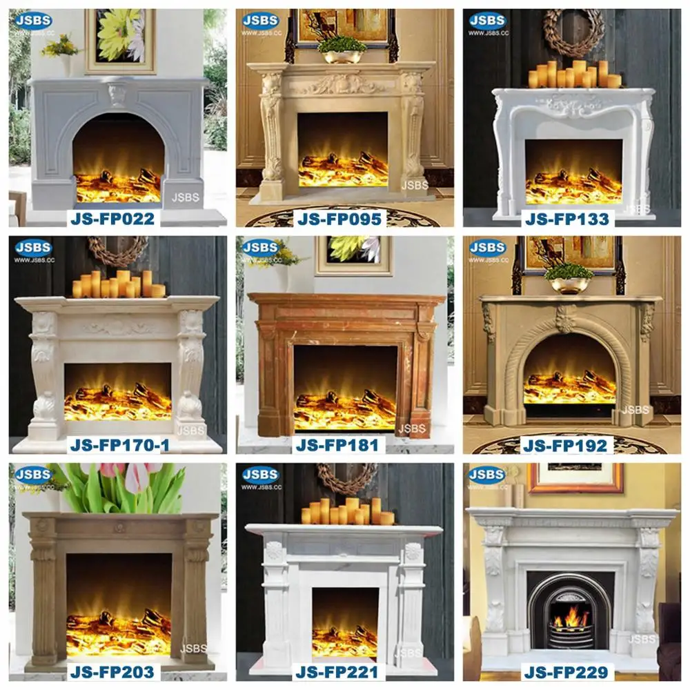 Wholesale All Types Stone Carving Indoor Outdoor Marble Fireplace
