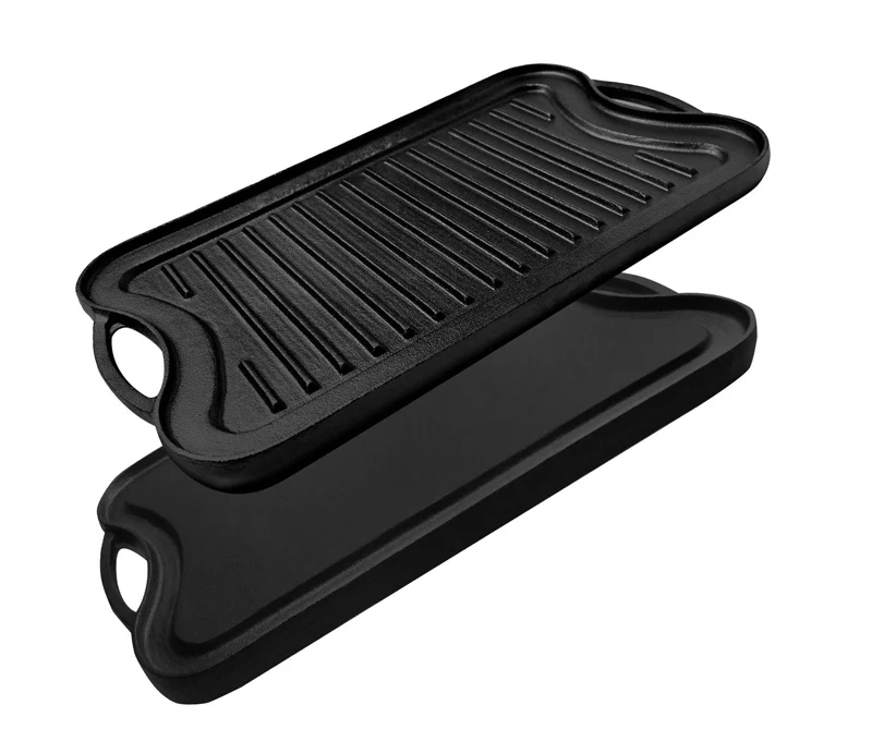 Nonstick Cast Iron Flat Grill Pan /baking Griddle /portable Gas Griddle Buy Cast Iron Griddle