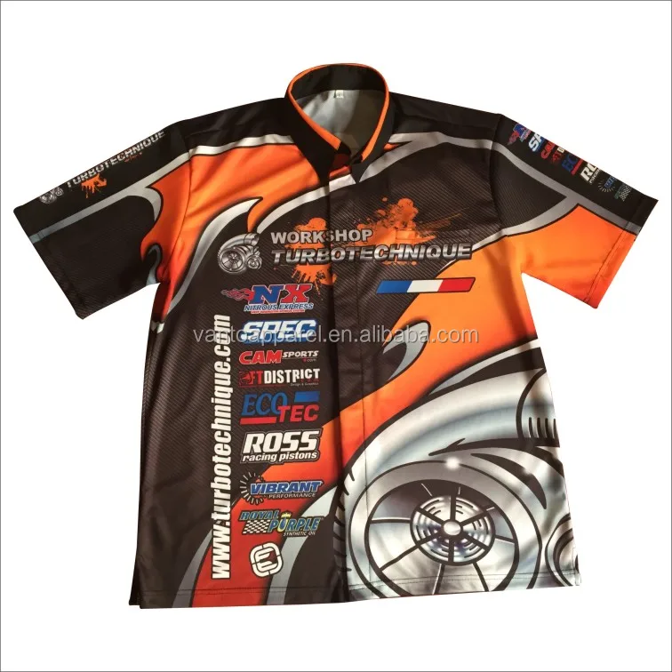 Team Motorcycle Logo Sublimated Custom Racing Shirts Buy Racing