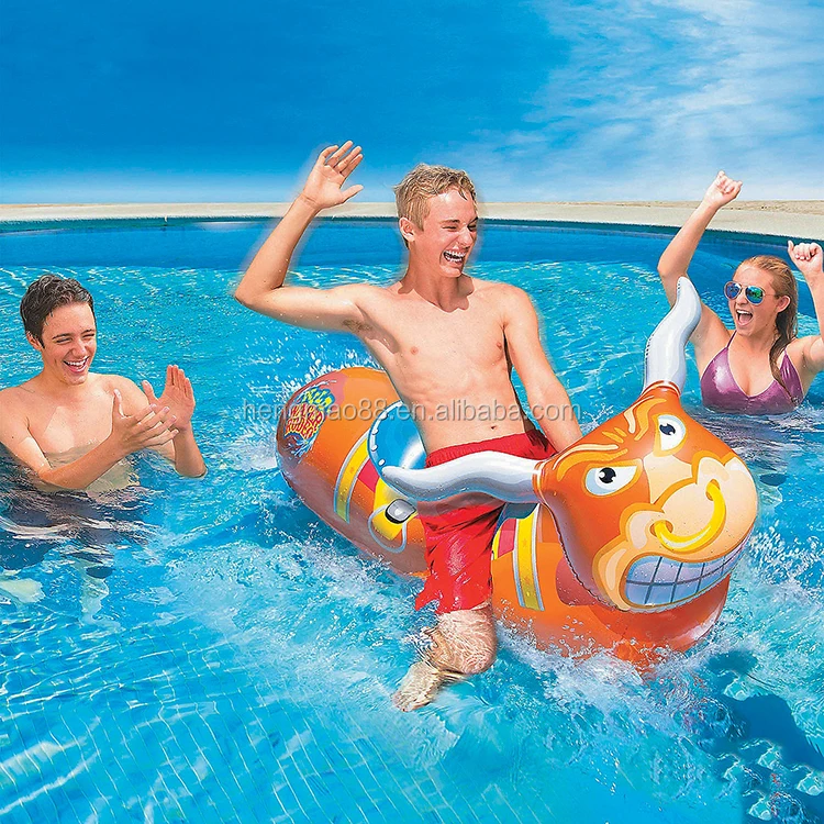Bull Inflatable Banzai Wild Water Rodeo Pool Game - Fun & Thrill