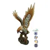 decorative resin statue wood finish eagle