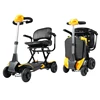 Automatic Fold /Unfold lithium battery mobility disabled adult four wheel electric scooter for old people
