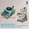 2pcs bundle order Embosser Indenter Hot Stamping Machine for Pvc Card