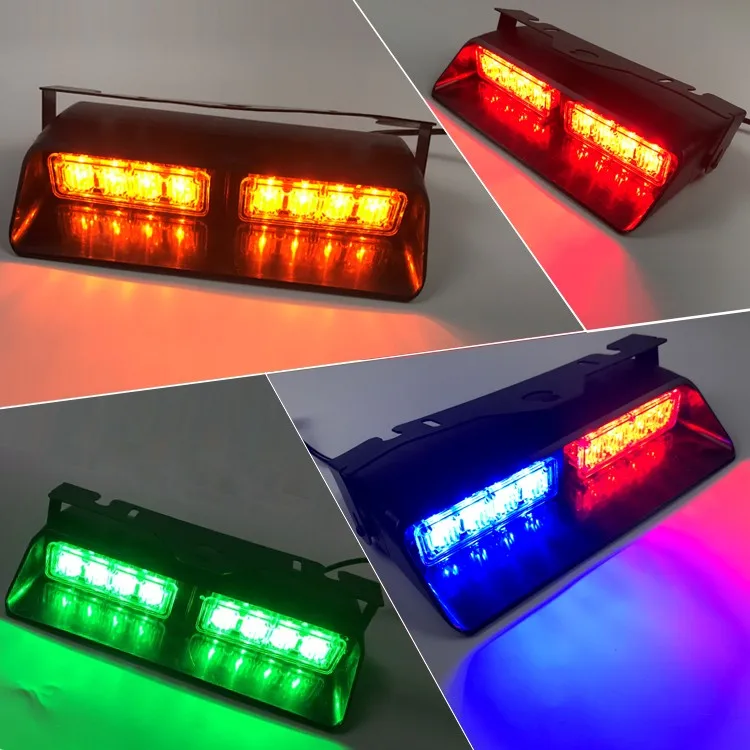 12v 8w Led Strobe Light Dash Deck Car Emergency Warning Light Buy