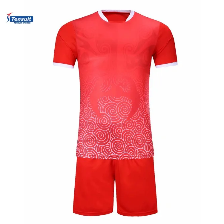 2018 Hottest Selling Red Soccer Uniforms For Men - Buy Guangzhou Latest