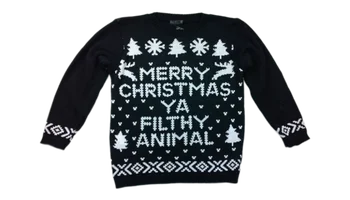 merry christmas ya filthy animal pullover