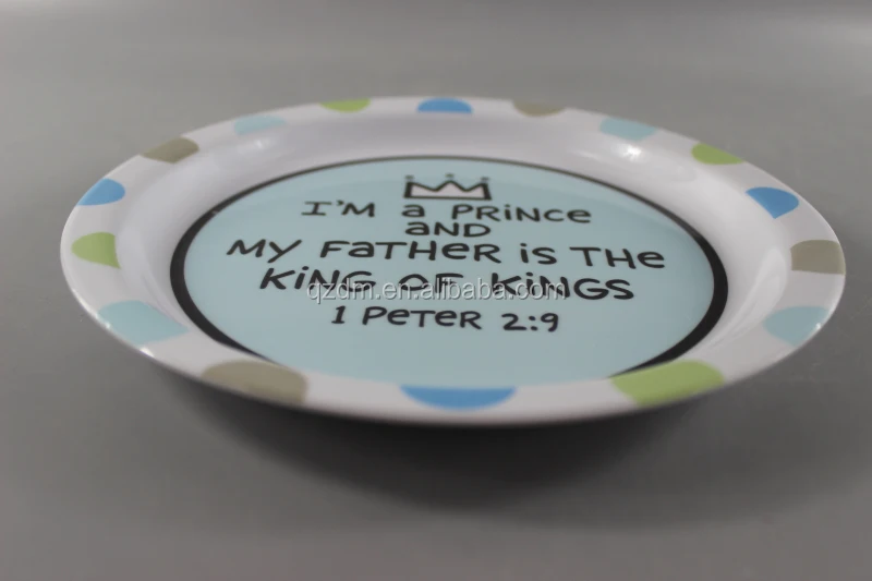 Food grade Melamine Children Dinner Plate