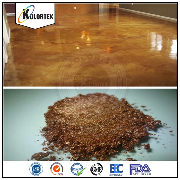 Mejor Calidad Metálica Epoxi Pigmentos Para 3d Pintura De Piso Epóxico