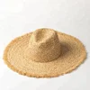 Fashion Women Summer Trendy Raffia Straw Braid Hat without Trim