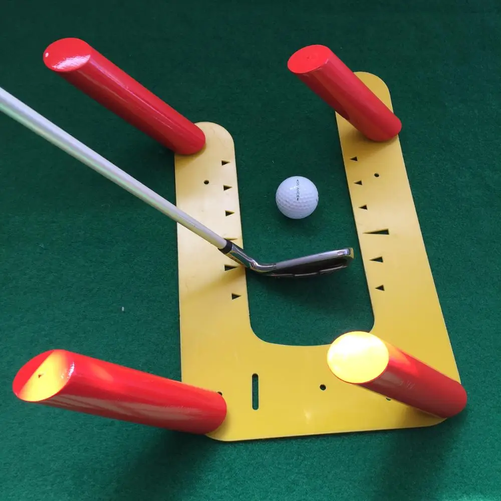 Golf Swing Training Aid Practice Trainer Speed Trap Base & 4 Speed Rod